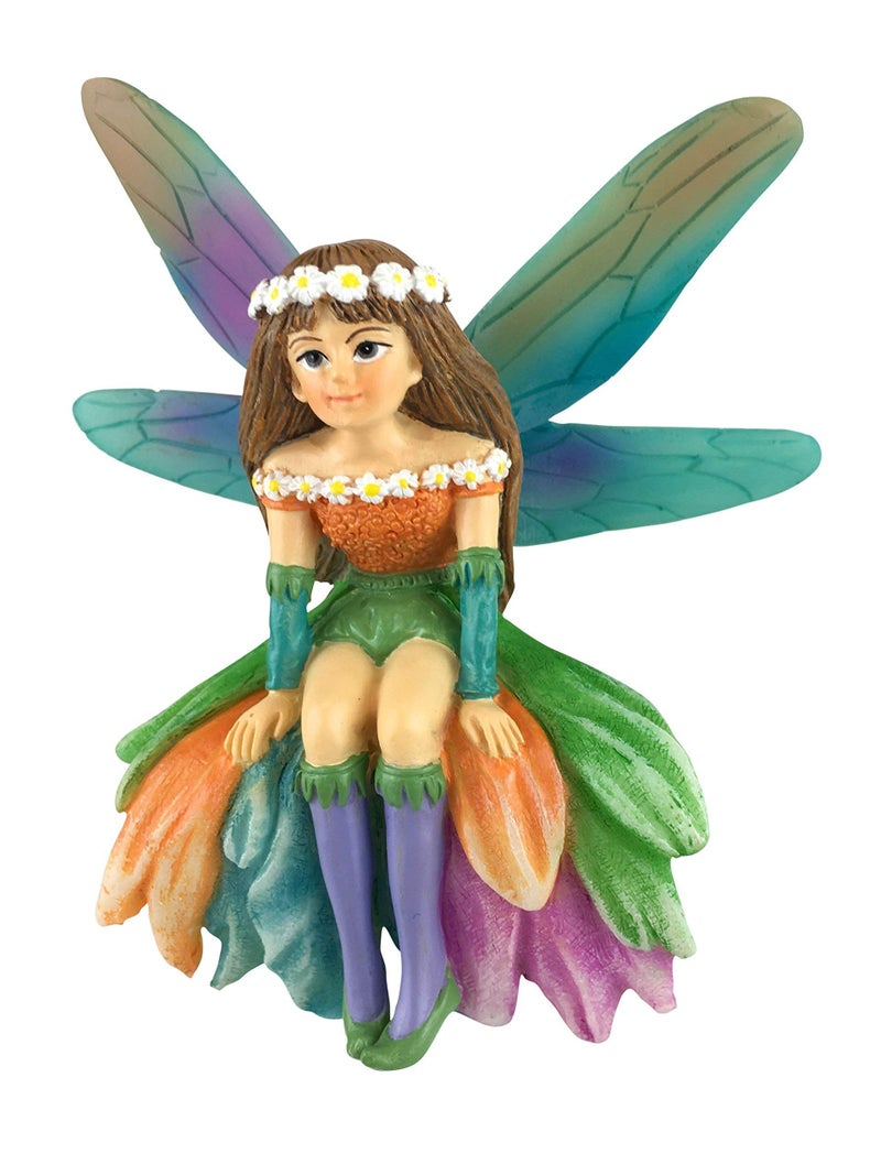 GlitZGlam Daisy The Gorgeous Miniature Fairy for Your Fairy Garden/Miniature Garden - Image 1